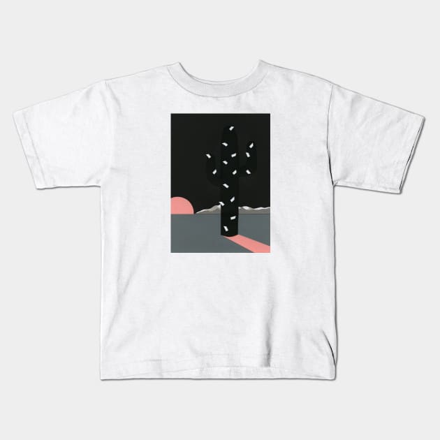 Black Sierra Nevada Kids T-Shirt by Rosi Feist